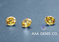 Diamond Shape 2 Carat Moissanite Yellow With Eight Hearts Eight Arrows 6.5mm